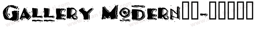 Gallery Modern字体字体转换